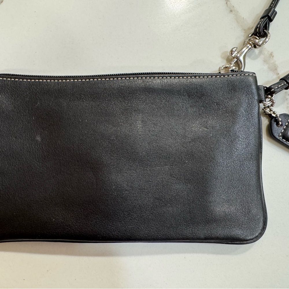Pair of Coach Wristlets. One Brown Suede, one Black Leather. Two for 1 price! - Picture 5 of 10